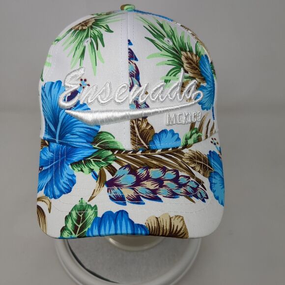 Ensenada Mexico Strapback Hat Multicolor One Size Floral Hawaiian - Picture 2 of 9